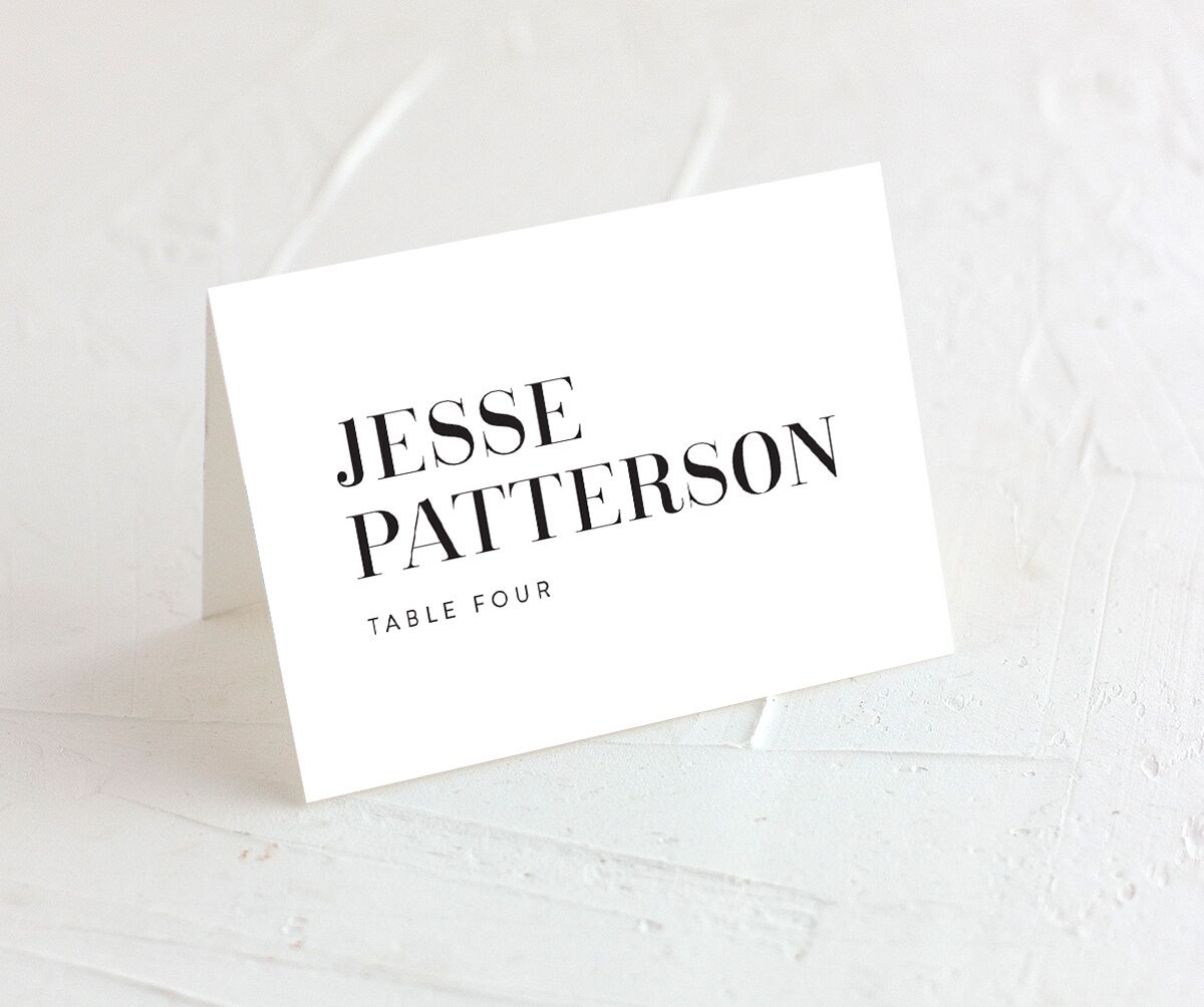 Industrial Palette Place Cards Pure White Signature