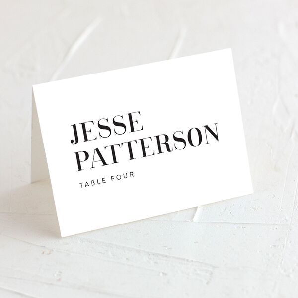 Industrial Palette Place Cards Pure White Signature