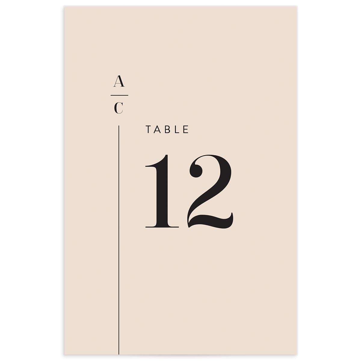 Industrial Palette Table Numbers