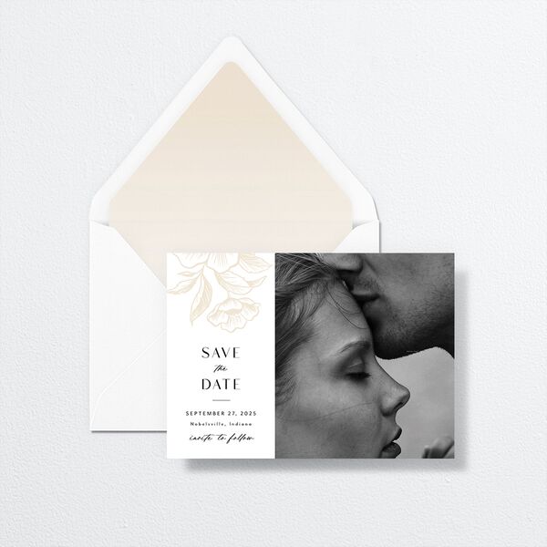 Exotic Save The Date Cards by Vera Wang envelope-and-liner