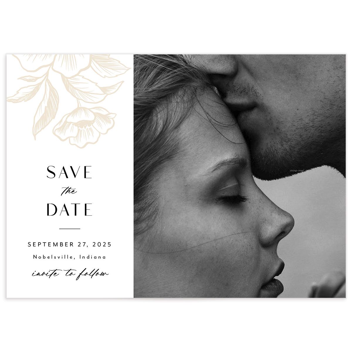 Exotic Save The Date Cards by Vera Wang