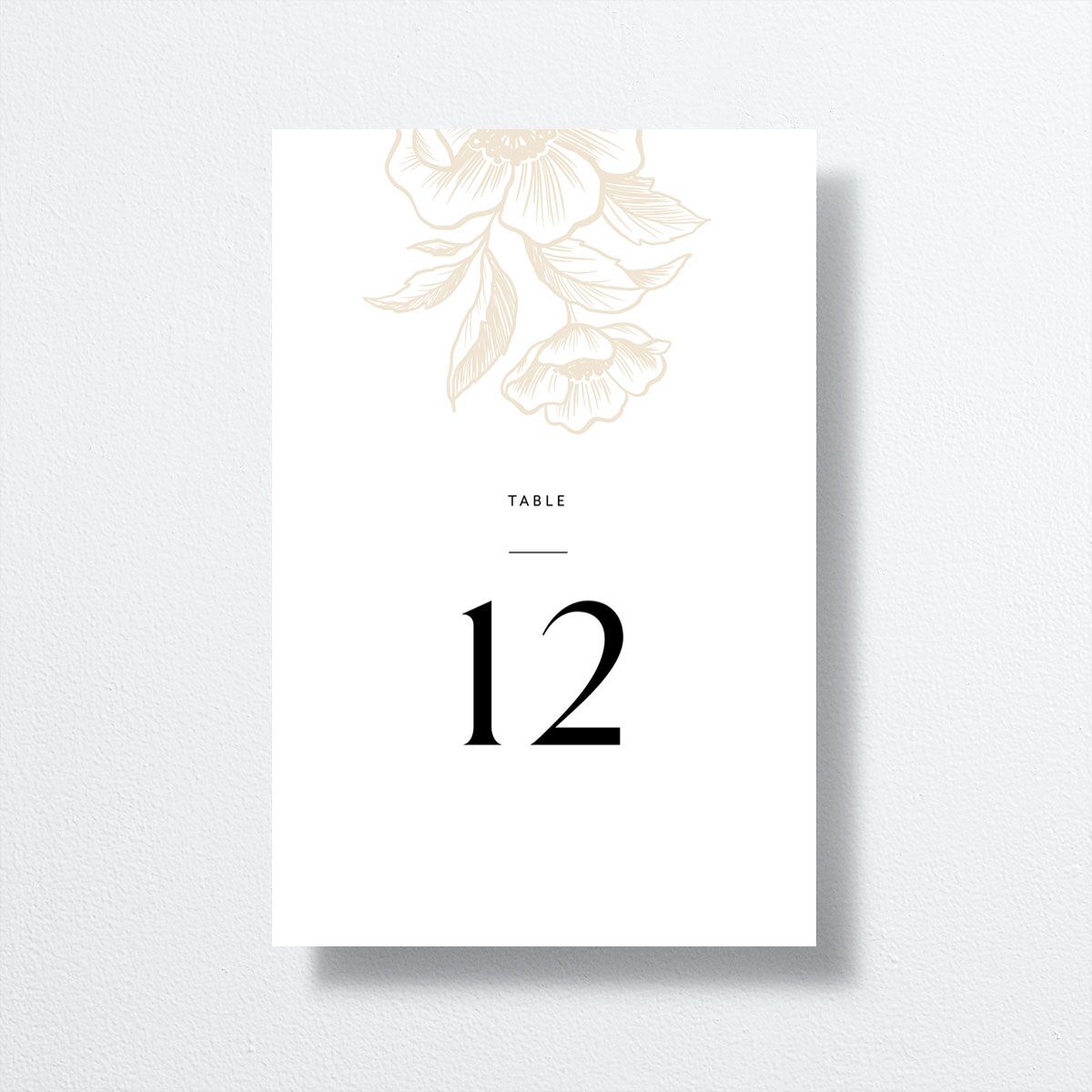 Exotic Table Numbers by Vera Wang Linen Signature