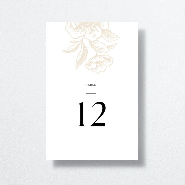 Exotic Table Numbers by Vera Wang Linen Signature