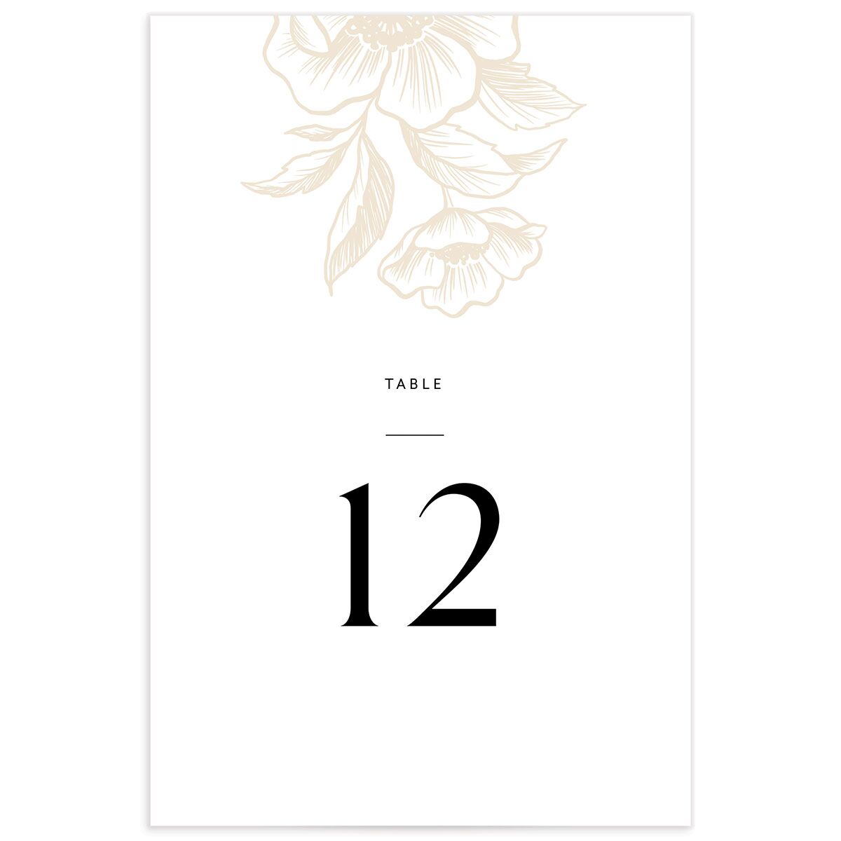 Exotic Table Numbers by Vera Wang
