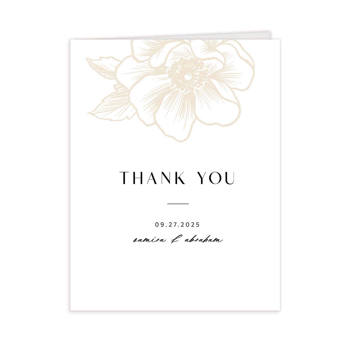 Exotic Thank You Cards by Vera Wang