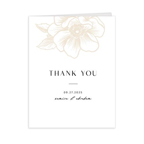 Exotic Thank You Cards by Vera Wang - 