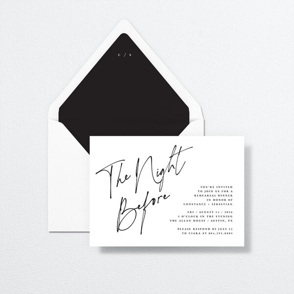 Love Love Rehearsal Dinner Invitations by Vera Wang Pure White Signature