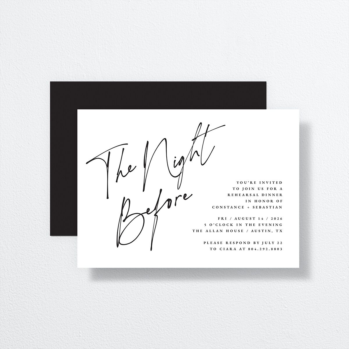 Love Love Rehearsal Dinner Invitations by Vera Wang Pure White Signature