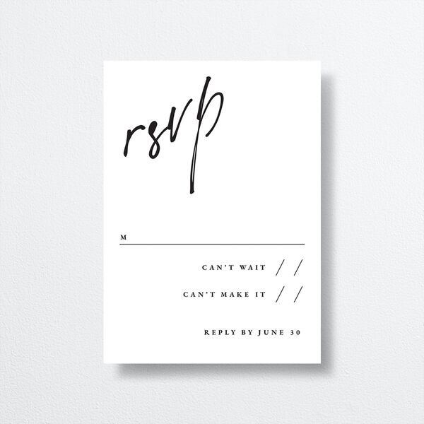 Love Love Wedding Response Cards by Vera Wang front in White