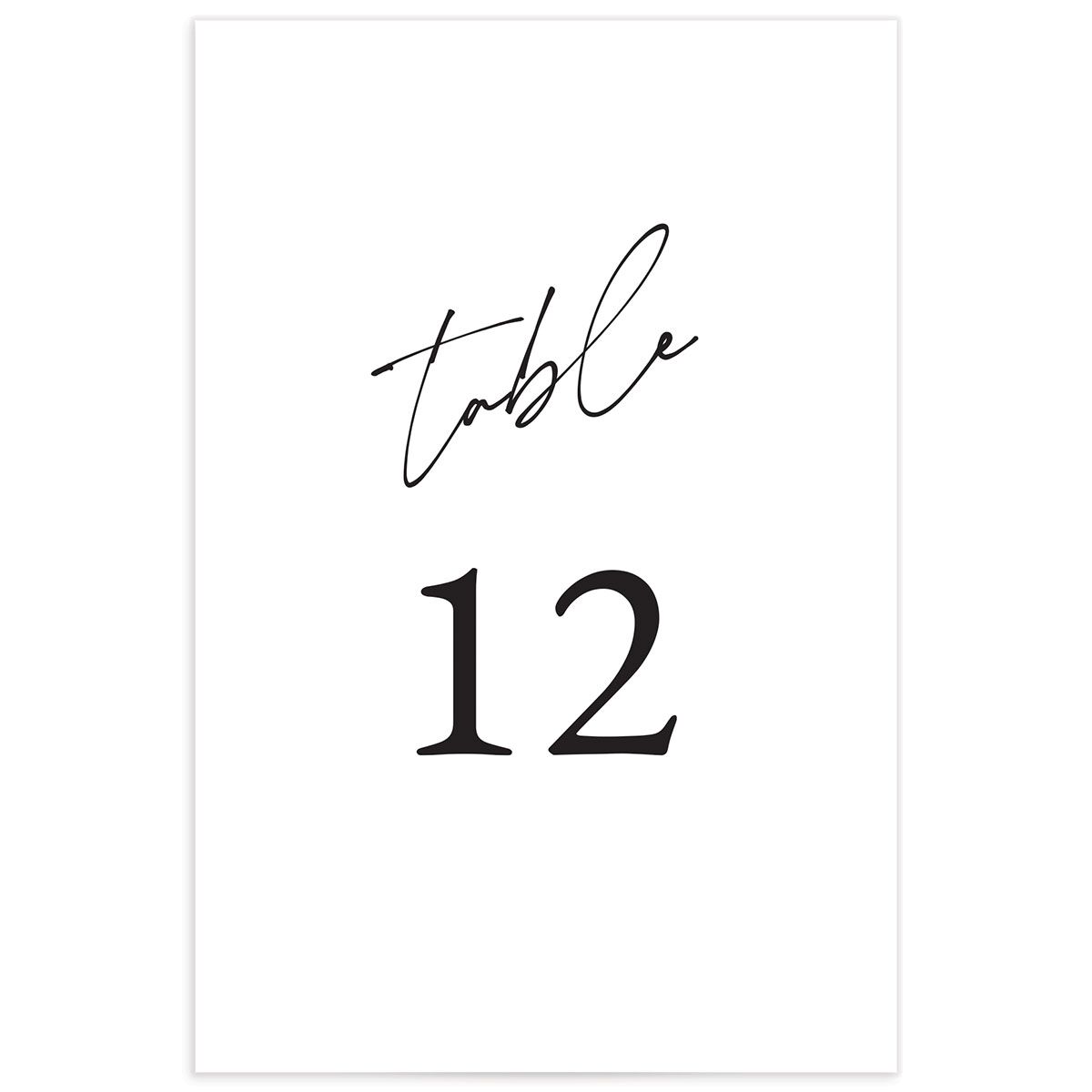Love Love Table Numbers by Vera Wang