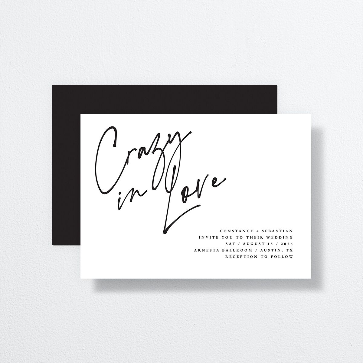 Love Love Wedding Invitations by Vera Wang Pure White Signature No