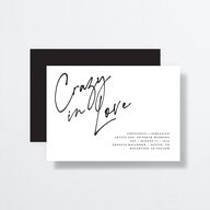 Love Love Wedding Invitations by Vera Wang Pure White Signature No