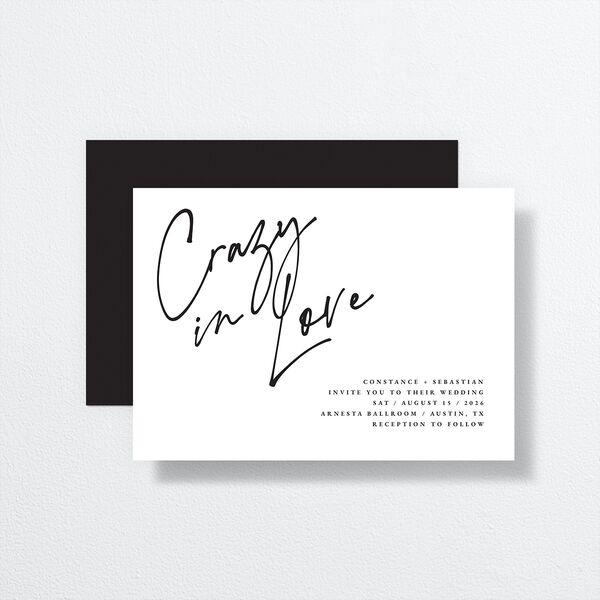 Love Love Wedding Invitations by Vera Wang Pure White Signature No