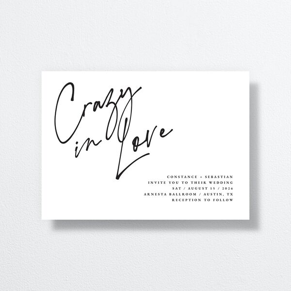 Love Love Wedding Invitations by Vera Wang Pure White Signature No