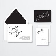 Love Love Wedding Invitations by Vera Wang Pure White Signature No