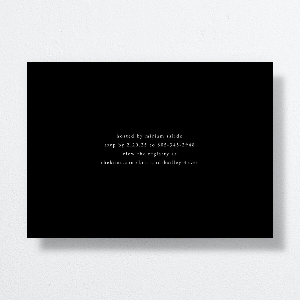 Lace Bridal Shower Invitations by Vera Wang Midnight Signature