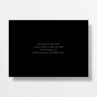 Lace Bridal Shower Invitations by Vera Wang Midnight Signature