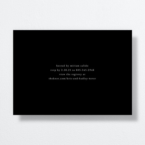 Lace Bridal Shower Invitations by Vera Wang Midnight Signature
