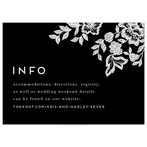 Lace Wedding Enclosure Cards by Vera Wang - 