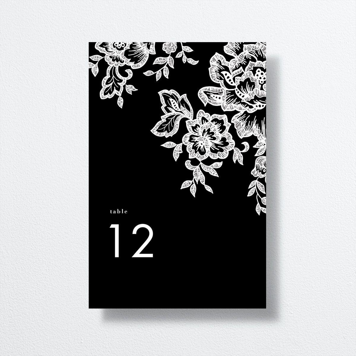 Lace Table Numbers by Vera Wang front