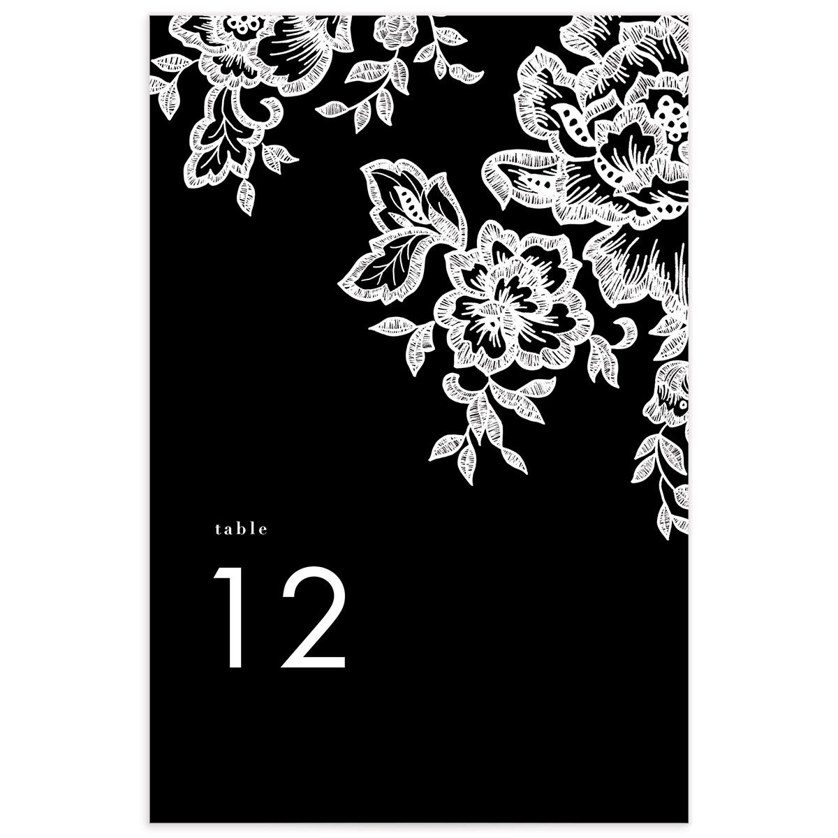 Lace Table Numbers by Vera Wang