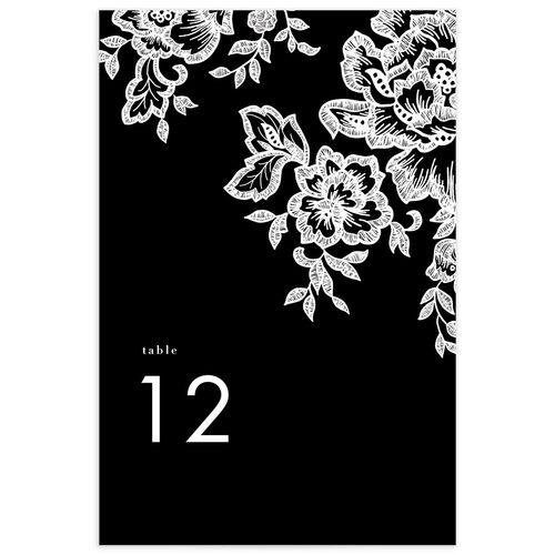 Lace Table Numbers by Vera Wang - Black