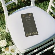 Rustic Nouveau Wedding Programs Gold Hunter Green Signature