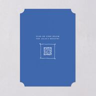 Hand Drawn Cake Bridal Shower Bridal Shower Invitations French Blue Signature Blank Ticket