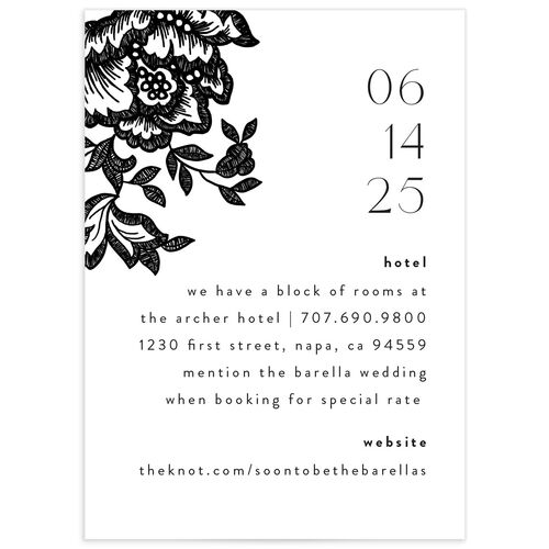 Etched Florals Wedding Enclosure Cards by Vera Wang