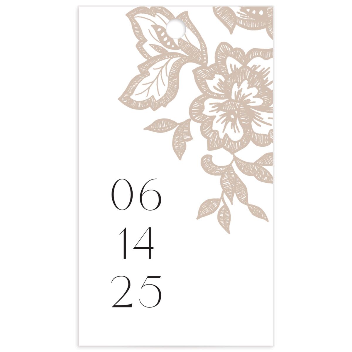 Etched Florals Favor Gift Tags by Vera Wang