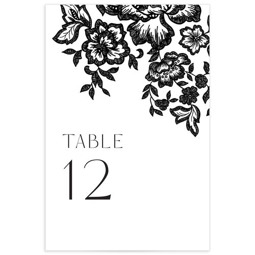 Etched Florals Table Numbers by Vera Wang