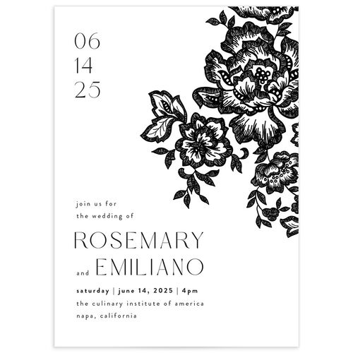 Etched Florals Wedding Invitations by Vera Wang