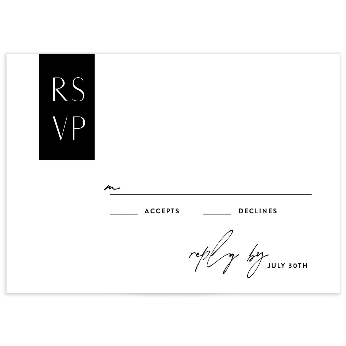Our Time Wedding Response Cards by Vera Wang