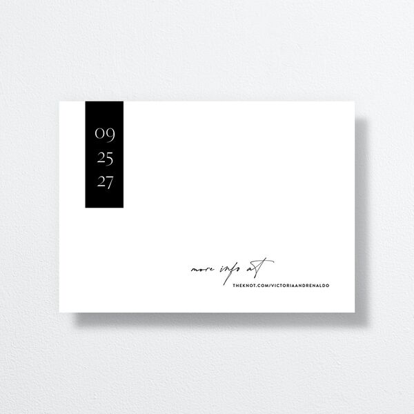 Our Time Save The Date Cards by Vera Wang back in White