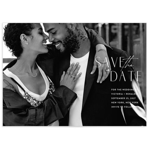 Our Time Save The Date Cards by Vera Wang