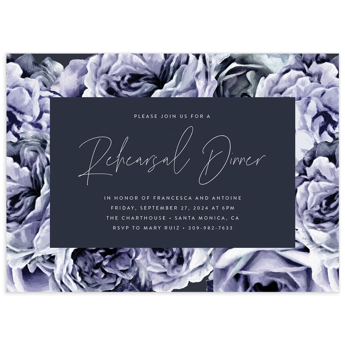 Rose Garden Rehearsal Dinner Invitations by Vera Wang