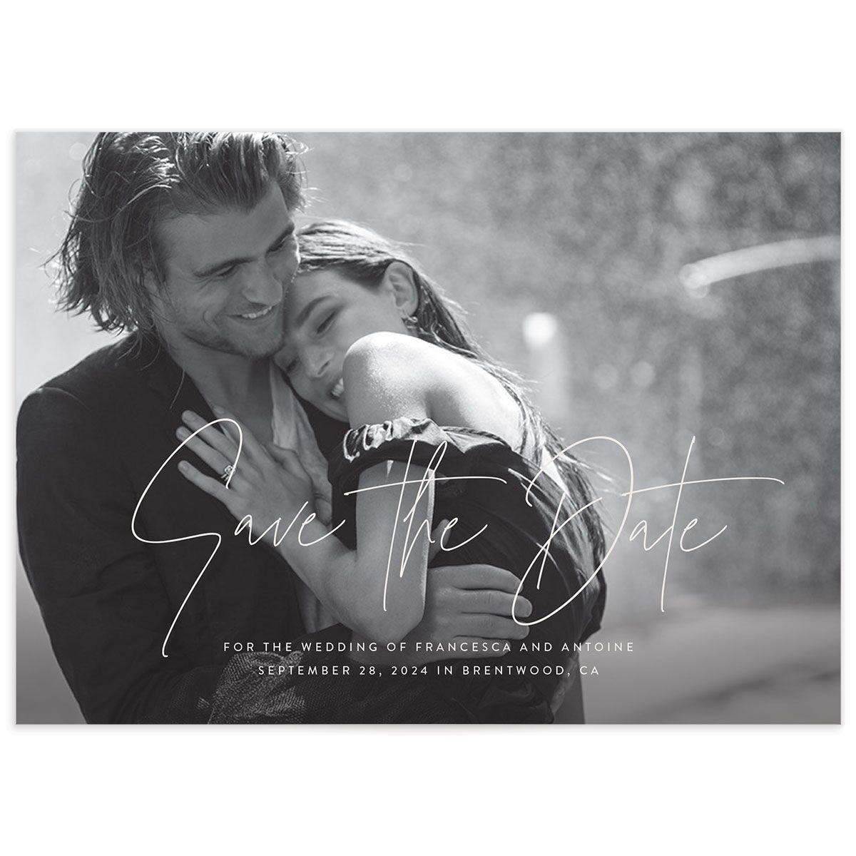 Rose Garden Save The Date Cards by Vera Wang