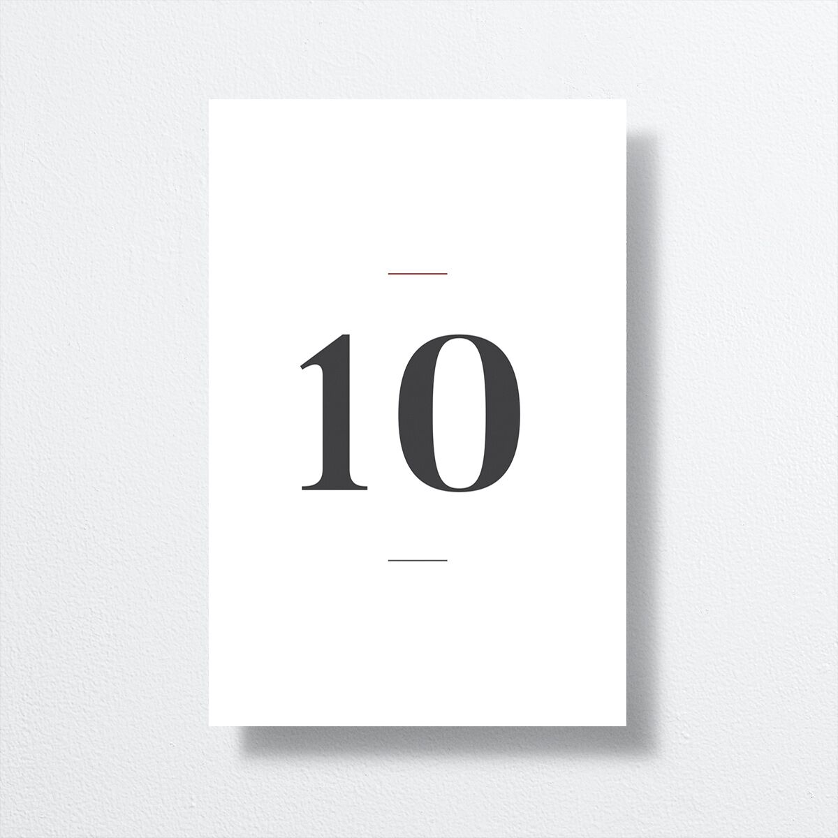 I Do Table Numbers by Vera Wang front in white