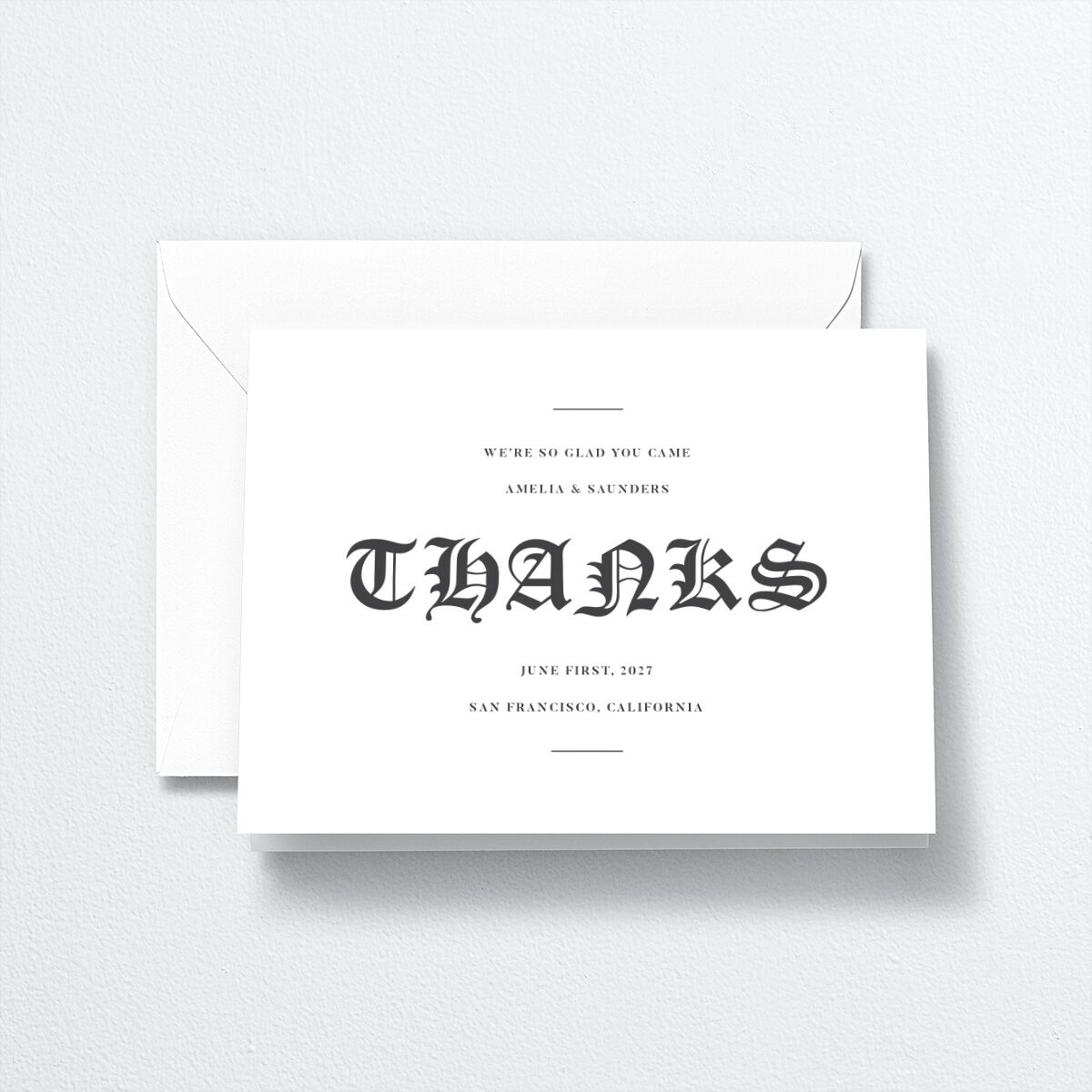 I Do Thank You Cards by Vera Wang Pure White