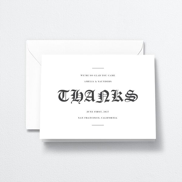I Do Thank You Cards by Vera Wang Pure White