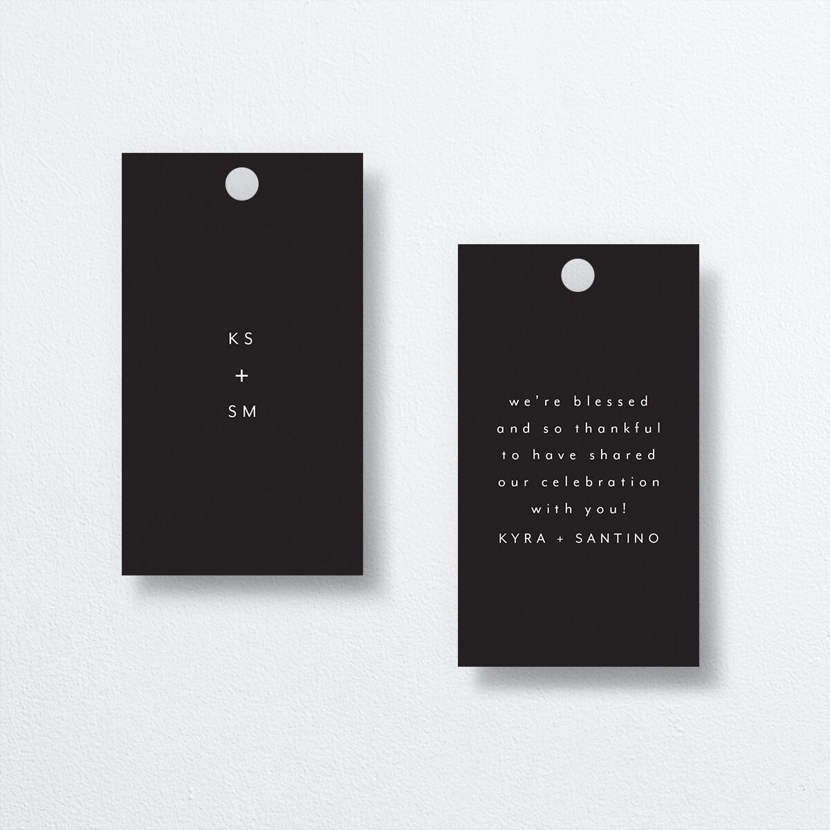 Forever Favor Gift Tags by Vera Wang front