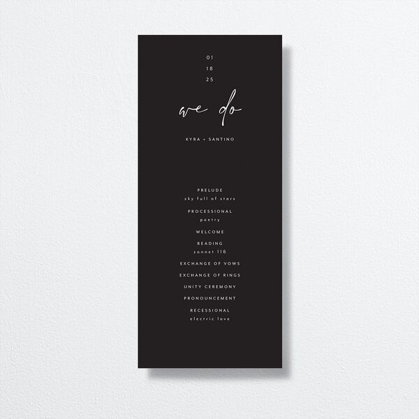 Forever Wedding Programs by Vera Wang front