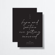 Forever Wedding Invitations by Vera Wang Licorice Signature No
