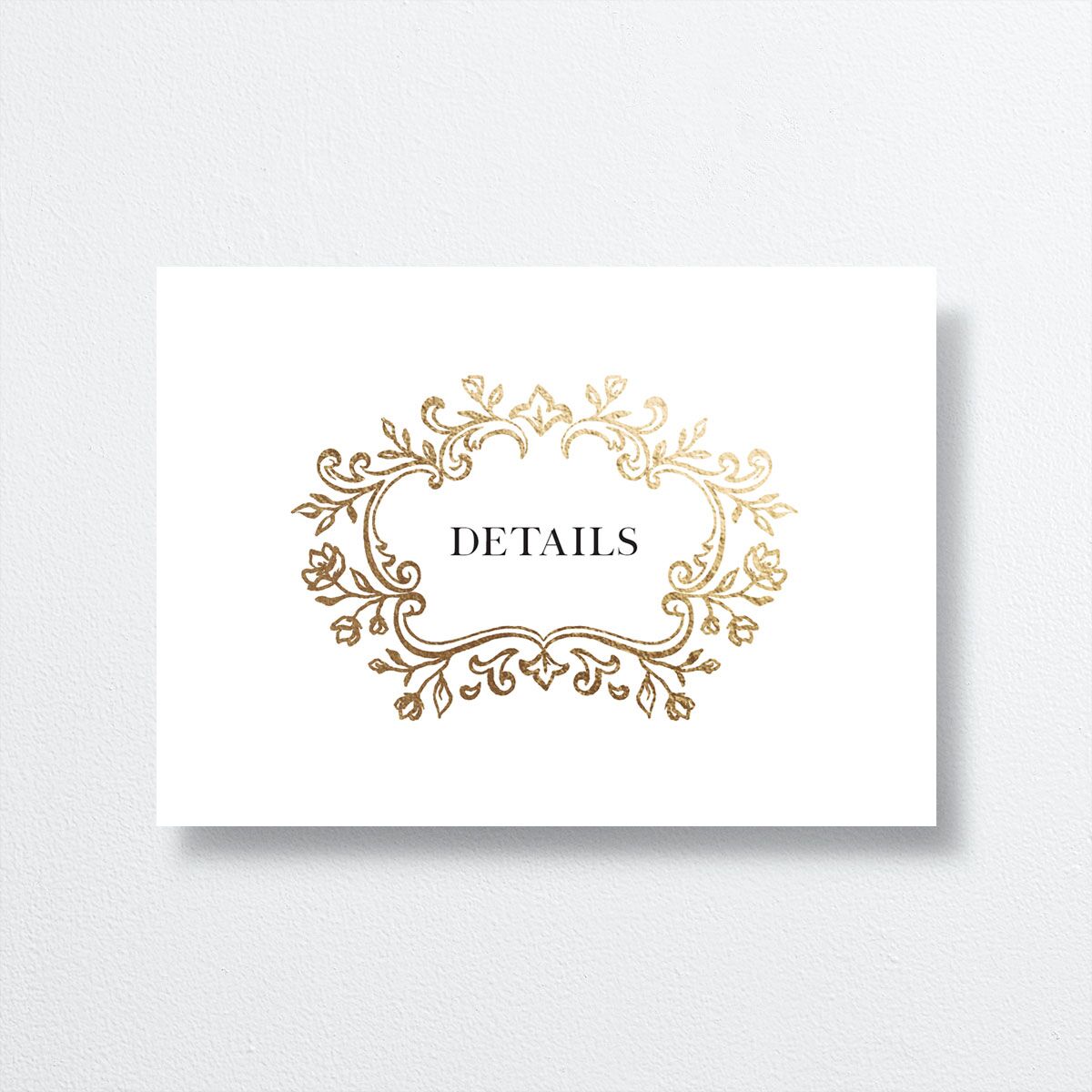 Opulences Wedding Enclosure Cards by Vera Wang front in white