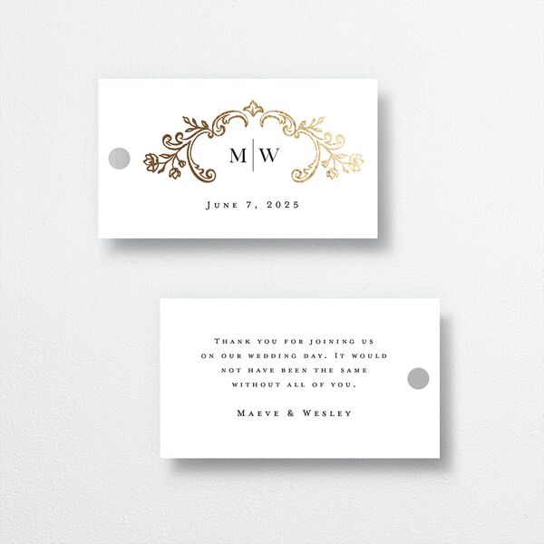 Opulences Favor Gift Tags by Vera Wang front