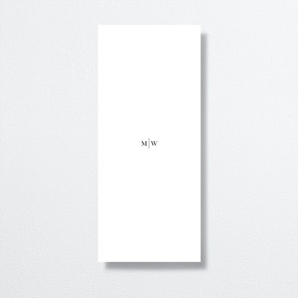Opulences Menus by Vera Wang back