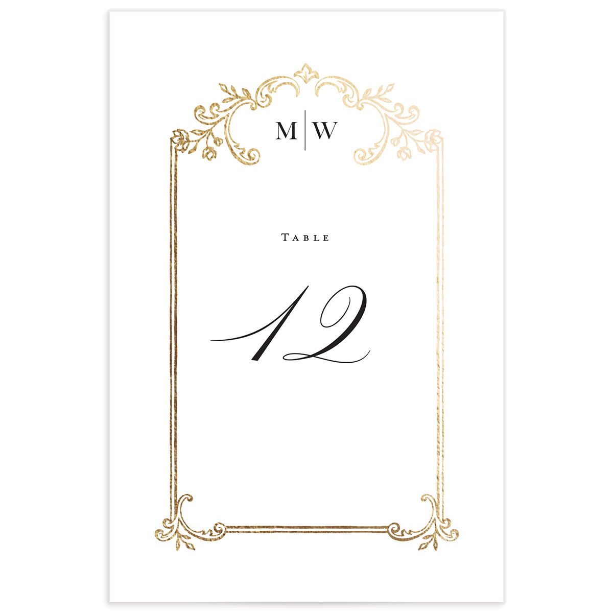 Opulences Table Numbers by Vera Wang