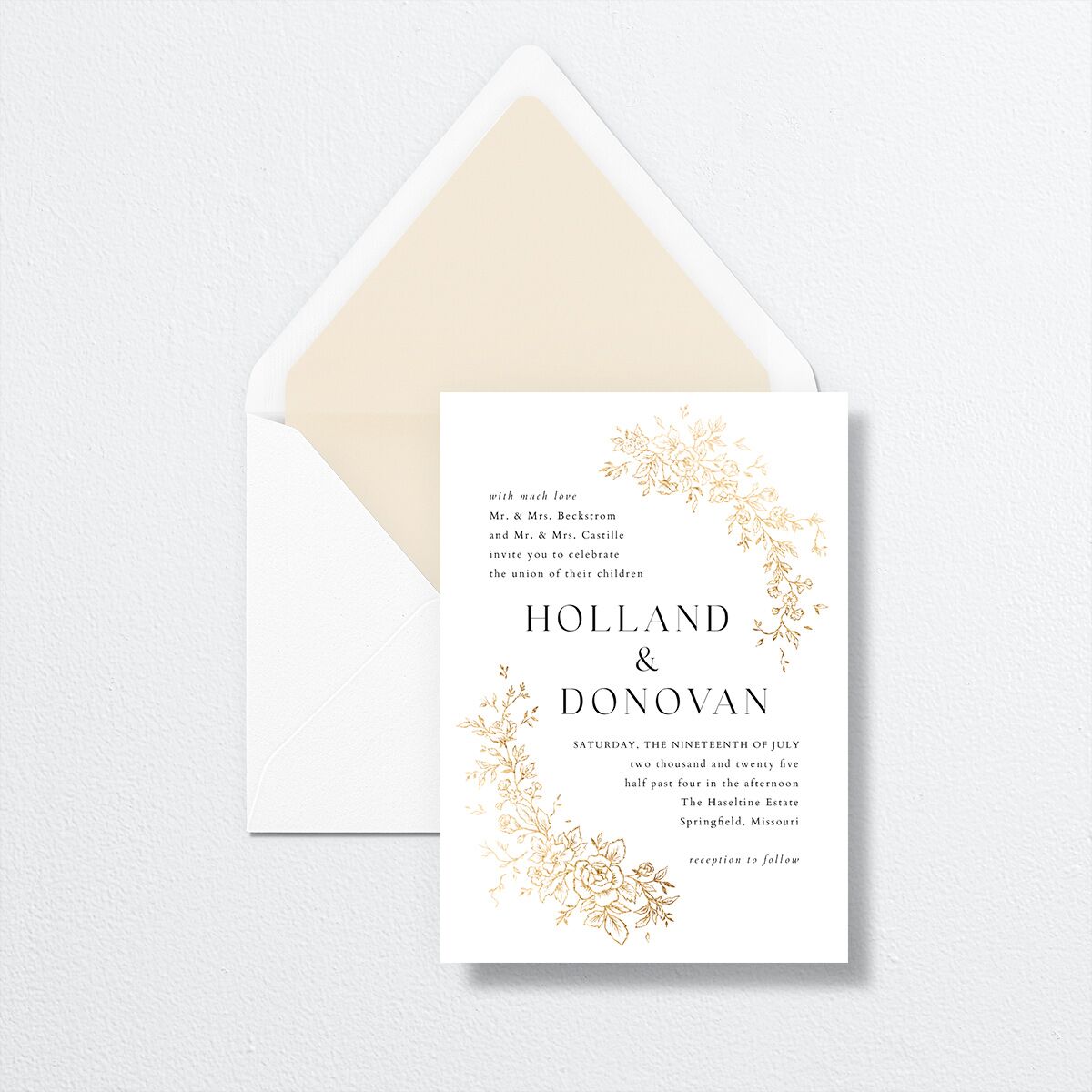 Delicacy Luxe Envelope Liners by Vera Wang envelope-and-liner