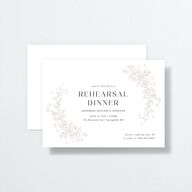 Delicacy Rehearsal Dinner Invitations by Vera Wang Pure White Signature