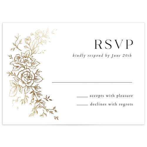Delicacy Wedding Response Cards by Vera Wang - 